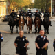 Mounted police officers during a protest against police brutality and the death of Freddie Gray outside the Baltimore Police Western District station in the Sandtown neighborhood April 22, 2015, in Baltimore
Chip Somodevilla/Getty Images